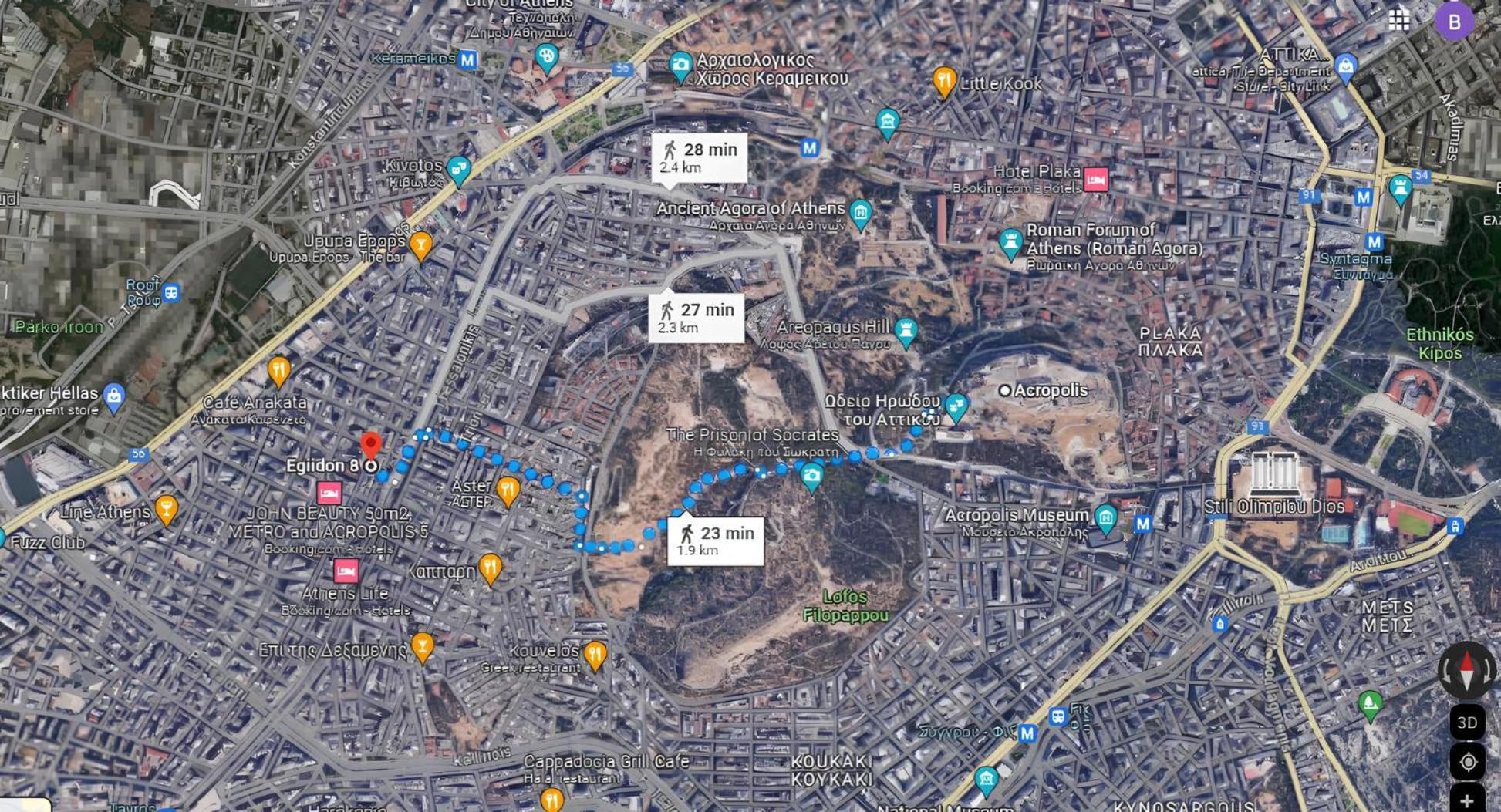 Veggera Apt Athens Center,Petralona Station المظهر الخارجي الصورة